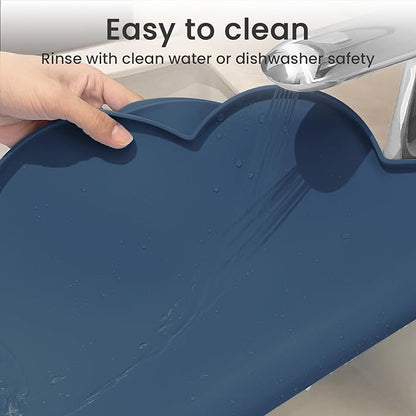 Ptlom Silicone Pet Feeding Mat for Dogs and Cats, High-Lips Pet Placemat - Image 7