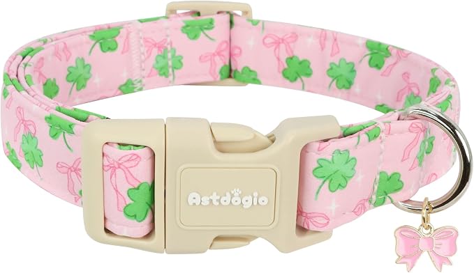 St. Patrick's Day Dog Collar, Adjustable Spring Cotton Collars Gifts by Unknown