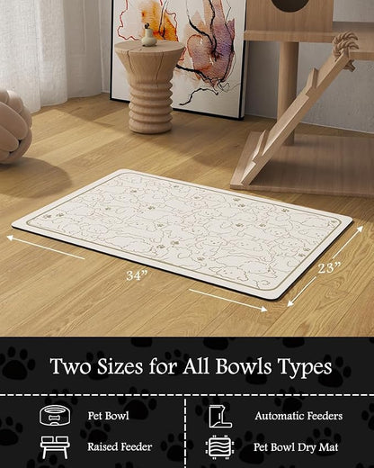 Pet Feeding Mat-Absorbent Dog Mat - Image 6