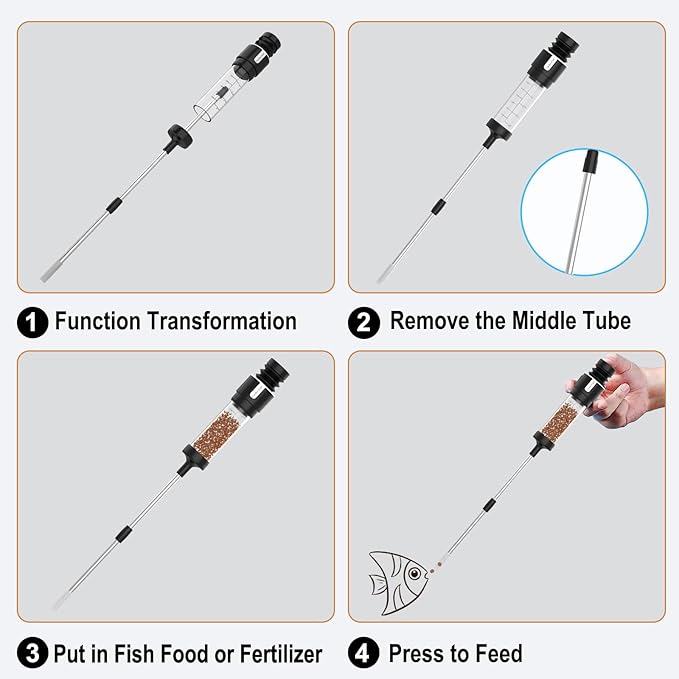 Carefree Fish Aquarium Precision Siphon Pipette Upgraded Turkey Baster Waste - Image 5
