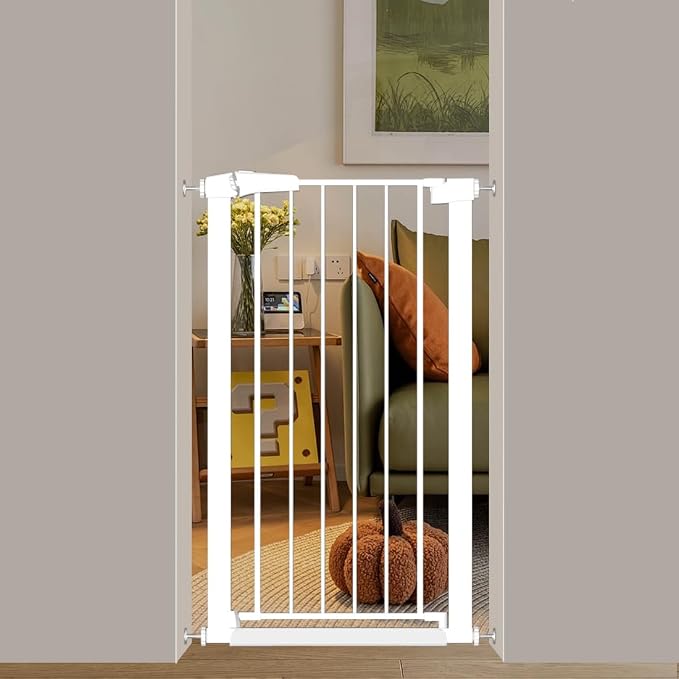 Fairy Baby 24.0"-26.7" Inch Narrow Baby Gate, Metal Safety Child Gate by FairyBaby
