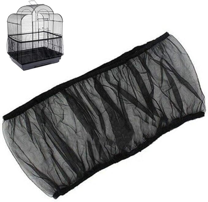 Universal Bird Cage Seed Catcher, Seed Catcher Guard Net Cover, Parrot Nylon by BSBMIEQM