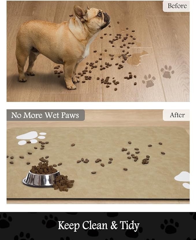 Pet Feeding Mat-Absorbent Dog Mat - Image 3