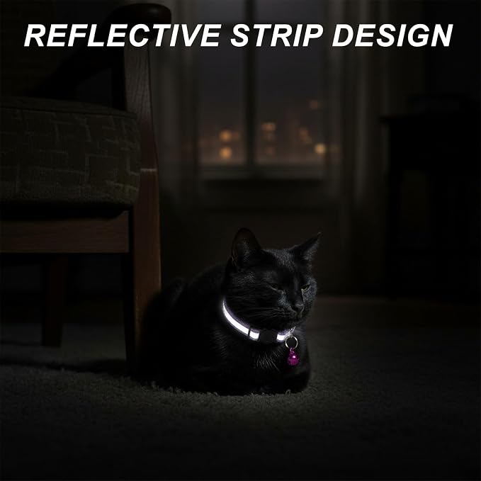 12 Pcs Reflective Breakaway Cat Collars - Image 5