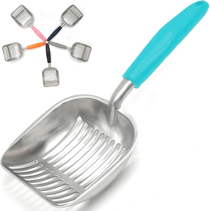 Cat Litter Scoop, Kitty Metal Scooper, Aluminum Alloy Sifter, Kitten Pooper by Frxat