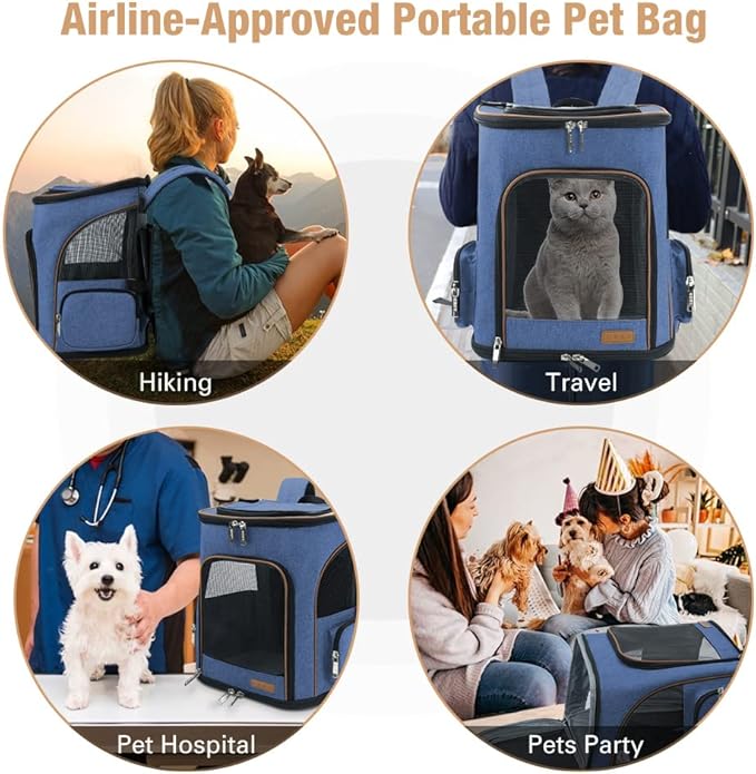 Lekereise Large Cat Backpack Carrier Fit Up to 20 25 Lbs, Expandable Pet - Image 5