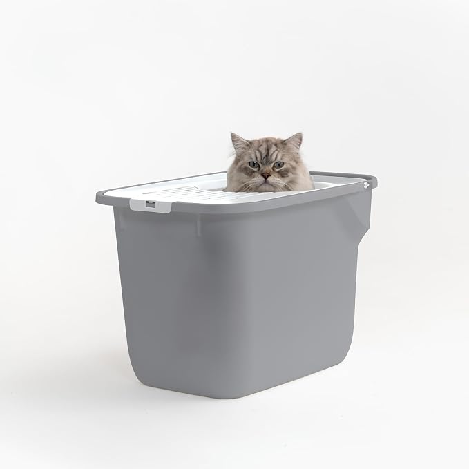 IRIS USA Cat Litter Box, Large Cat Box Enclosure, Top Entry - Image 7