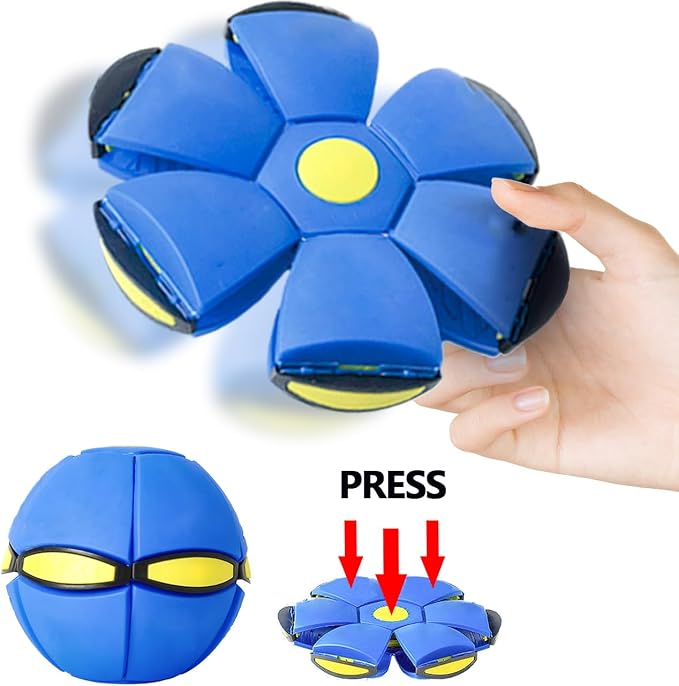 FlidRunest 2PCS Pet Toy Flying Saucer Ball, Flying Saucer Balls Dog Toy - Image 3