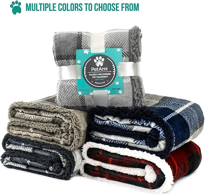 PetAmi Dog Blanket for Bed, XL Pet Blanket Large Dogs, Fleece Furniture Couch - Image 7