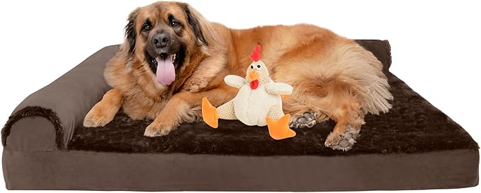 FurHaven Orthopedic Dog Bed & goDog Toy by FurHaven