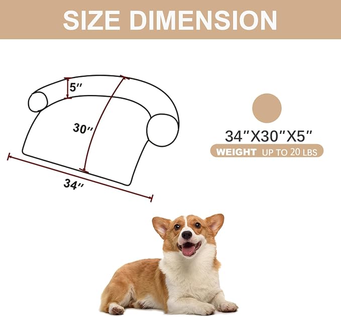 Tinaco Luxurious Calming Dogs/Cats Bed Mats, Dog Pad Washable Removable Couch - Image 2