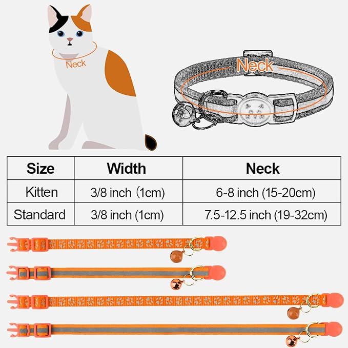 Taglory Reflective Cat Collar Breakaway - Image 6
