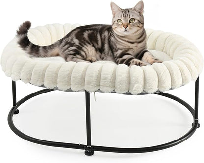 Sunhoo Elevated Cat Bed for Indoor Cats Raised Kitten Hammock Large High Puppy by Sunhoo