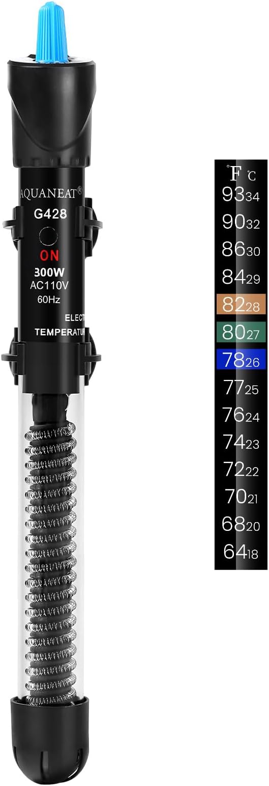 AQUANEAT Aquarium Heater, 300W Fish Tank Heater, Adjustable Submersible Water by Aquaneat