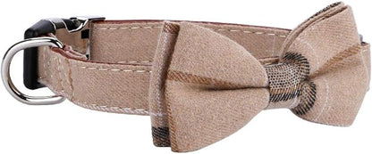 Faleela Soft &Comfy Bowtie Dog Collar, Detachable and Adjustable Bow Tie Collar - Image 3