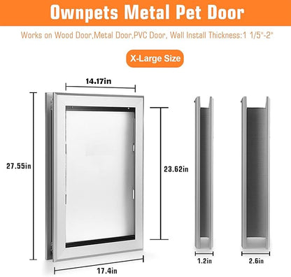 Ownpets Aluminum Extra Large Dog Door, Pet Door - Image 8