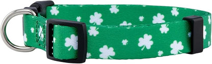 Native Pup St Patricks Dog Collar- Saint Patrick Green Shamrock Pet Collars- - Image 2