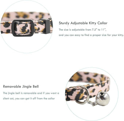 Breakaway Cat Collars with Bell, Durable & Safe Cute Kitten Collars Safety - Image 3