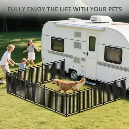 Dog Playpen Dog Fence Outdoor for Yard 47" H - Image 6