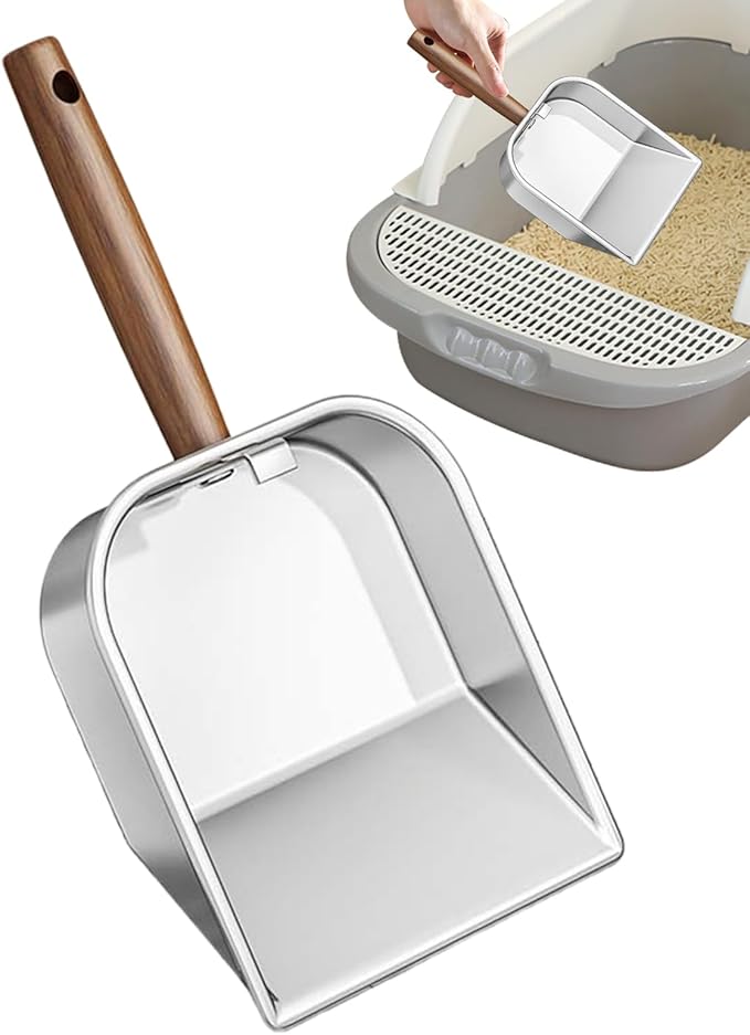 Wooden Cat Litter Scoop, Kitten Poop Shovel, 5.63x11.02 Inches Shovel - Image 8