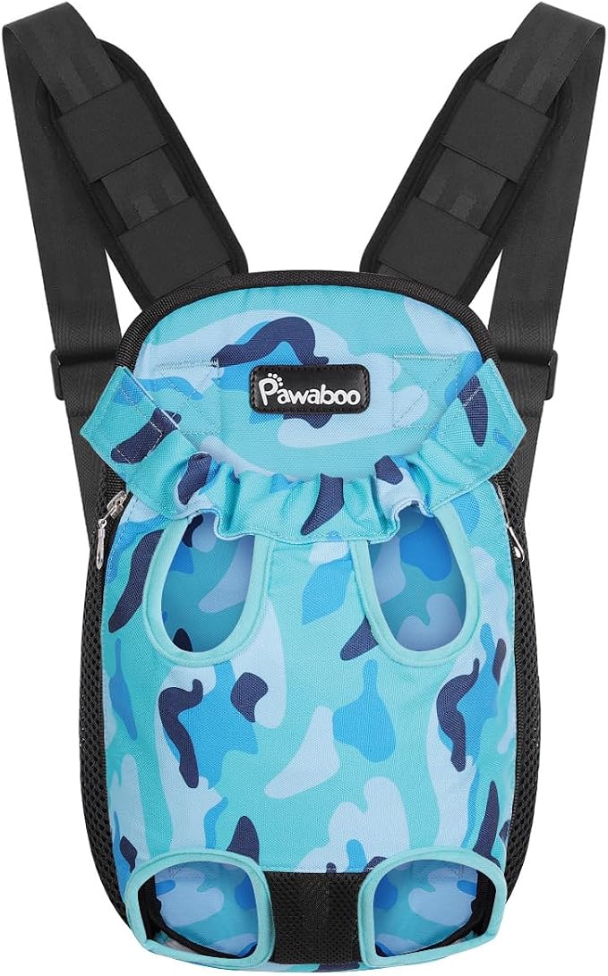 Pawaboo Pet Carrier Backpack, Adjustable Pet Front Cat Dog Carrier Backpack by Pawaboo