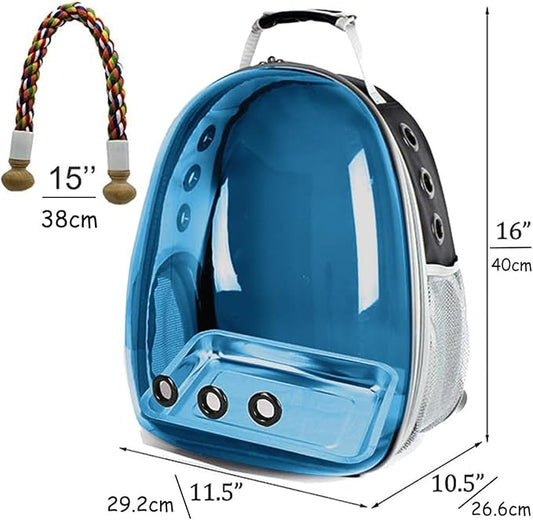 Bird Traval Carrier Cage, Polarized Tinted Blue Space Capsule Astronaut - Image 2