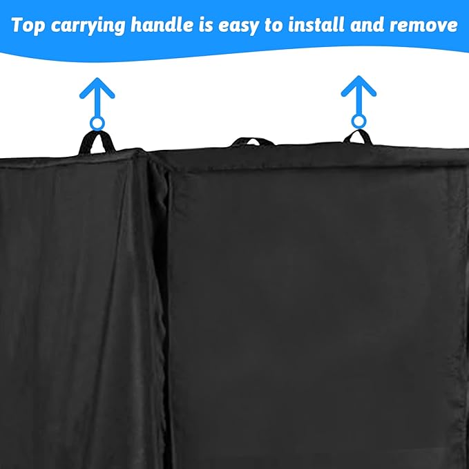 Fhiny Bird Cage Cover, 33.8”L×24”W×46.8”H Water-Proof Good Night Black-Out - Image 4