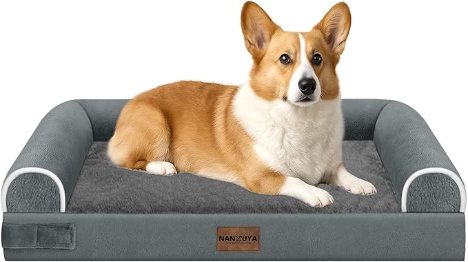 Medium Large Dog Bed Orthopedic Washable: Beds Bolster Medium Large Sized Dog by Nanuya