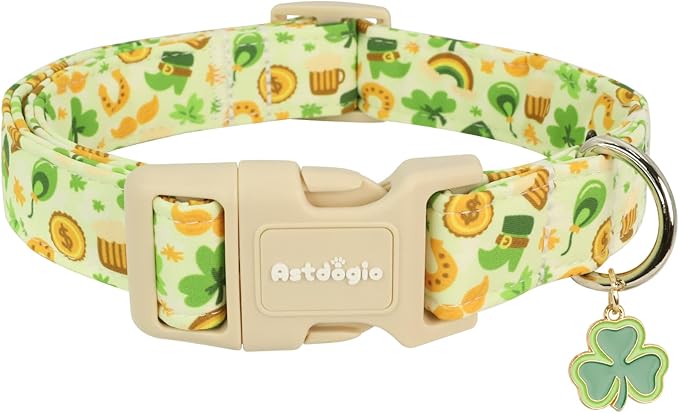 St. Patrick's Day Dog Collar, Light Green Puppy Collar by Unknown