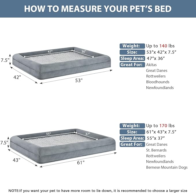WNPETHOME Giant Dog Bed, Washable Dog Couch - Image 6