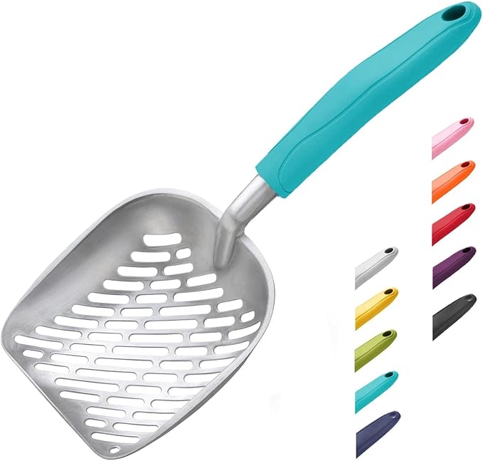 WePet Cat Litter Scoop, Aluminum Alloy Sifter, Kitty Metal Scooper, Deep Shovel by WePet