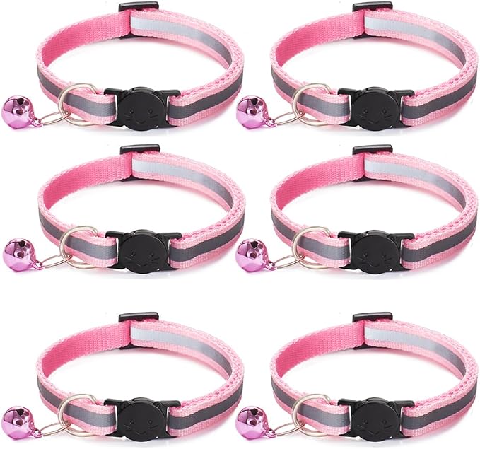 6 Pack Reflective Cat Collar by Jigichu