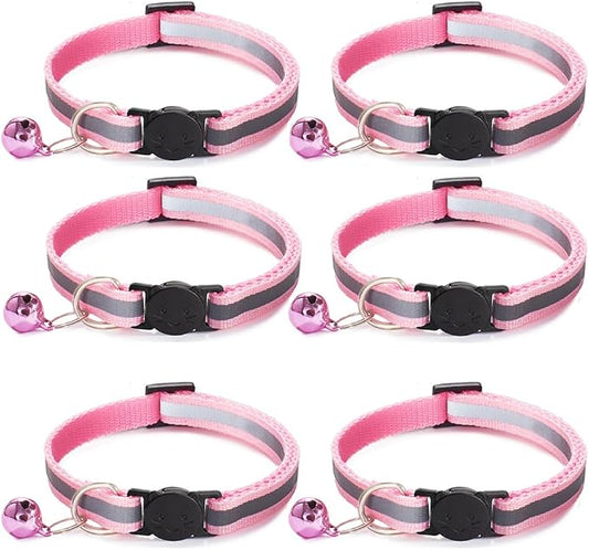 6 Pack Reflective Cat Collar by Jigichu