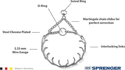 Herm Sprenger Prong Dog Training Collar Ultra-Plus Chrome Plated Steel Pet - Image 2