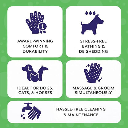 H HANDSON Pet Grooming Gloves - Image 6