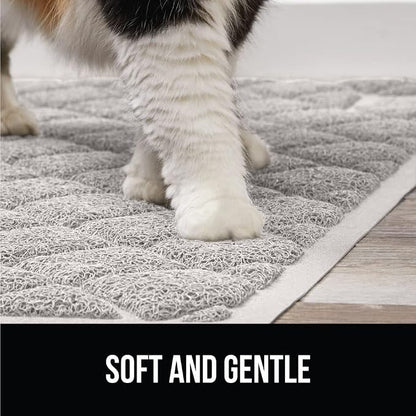 GORILLA GRIP Cat Litter Box Mat, Water Resistant, US Designed Kitty Litter - Image 8