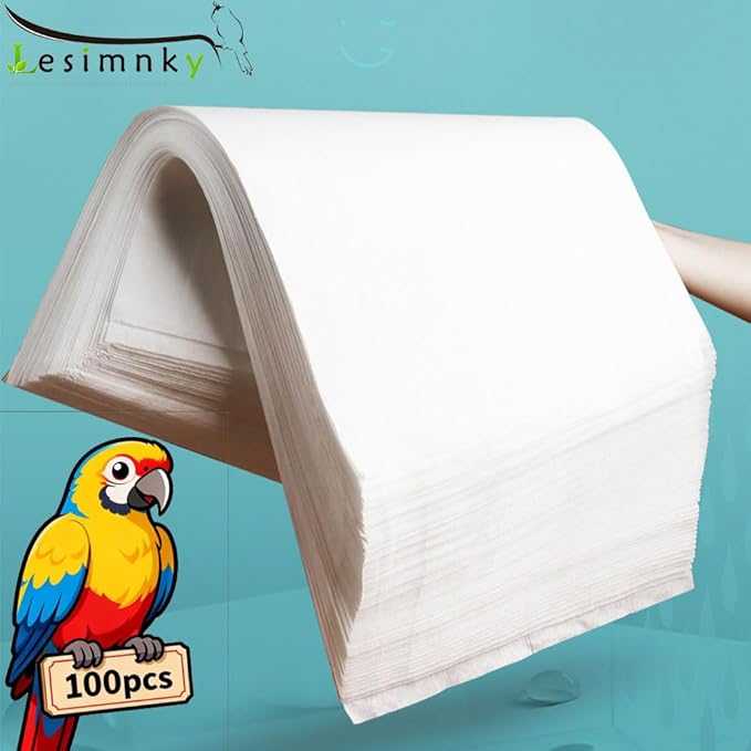 100pcs Bird Cage Liner Papers, 11×20in Big Size Disposable Non-Woven Cage Paper - Image 6