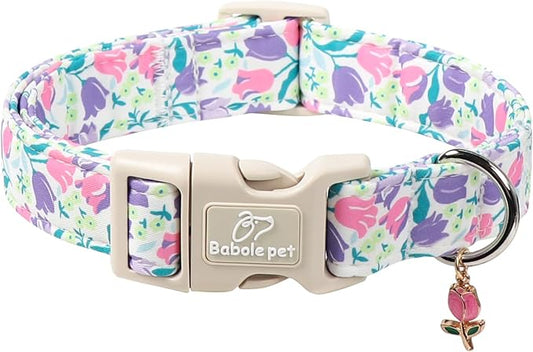 Floral Dog Collar for Small Dogs by Babolepet