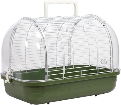 Small Bird Cage, Transparent Bird Travel Carrier, Full View Cockatiel Cage by Unknown