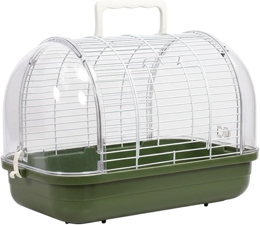 Small Bird Cage, Transparent Bird Travel Carrier, Full View Cockatiel Cage by Unknown