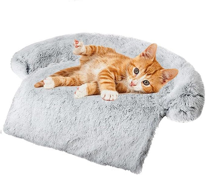 Calming Dogs/Cats Bed Mats, Dog Pad Washable Removable Couch Cover, Plush Long by Tinaco