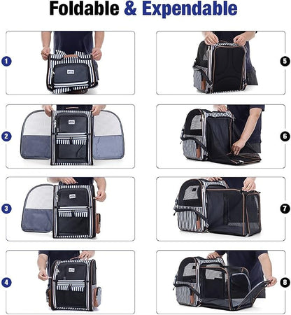 Lekebobor Extra Large Cat Backpack Carrier Expandable Pet Carrier Backpack - Image 7