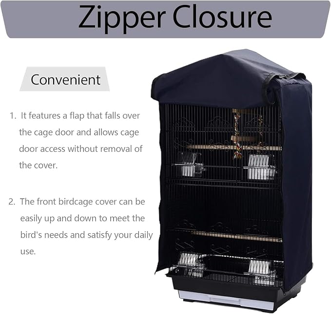 QBLEEV Birdcage Cover, Parrot Cage Night Cover Shade, Pet Universal Blackout - Image 4
