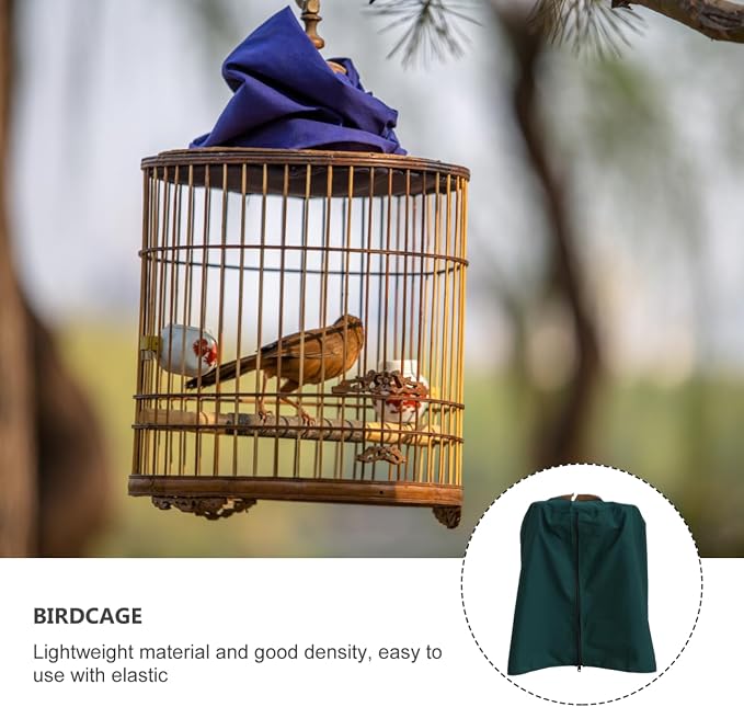 VOSAREA Round Bird Cage Cover Round Dome Top Parrot Cage Cover Waterproof and - Image 7