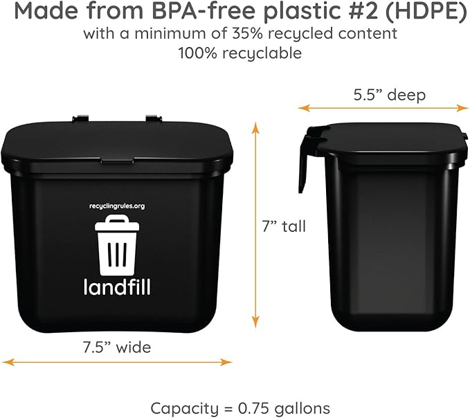 Hanging Wastebasket for Trash - Image 2