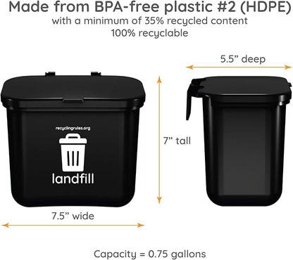 Hanging Wastebasket for Trash - Image 2
