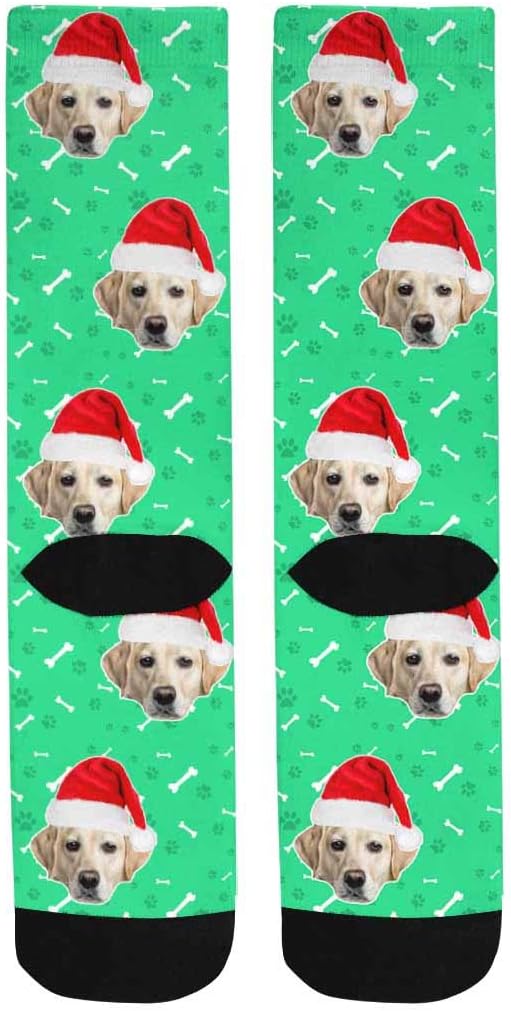 Custom Face Socks, Personalized Dog Lover Pet Photo Picture on Socks Unisex - Image 4