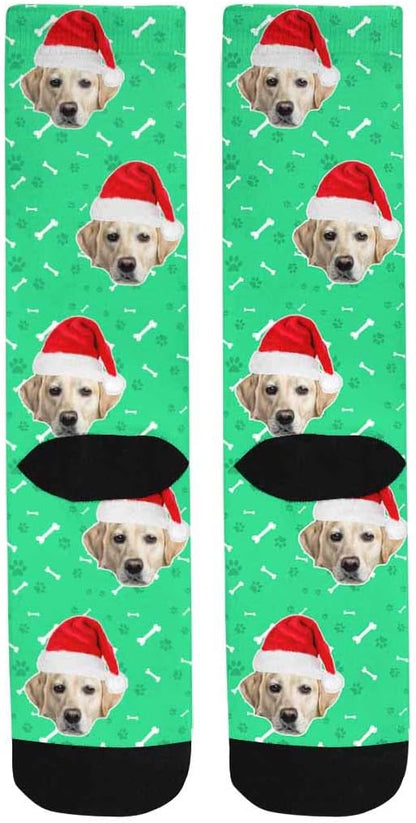 Custom Face Socks, Personalized Dog Lover Pet Photo Picture on Socks Unisex - Image 4