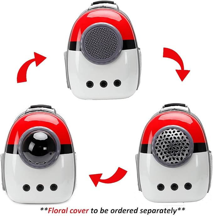Back Expandable Cat Backpack Carrier, Fit up to 12 lbs, Hard Shell Bubble Dome - Image 2