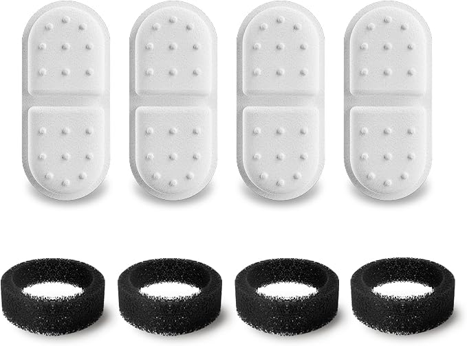 Cat Water Fountain Filters, APAUK 4 Pack Replacement Filters & Sponges by APAUK